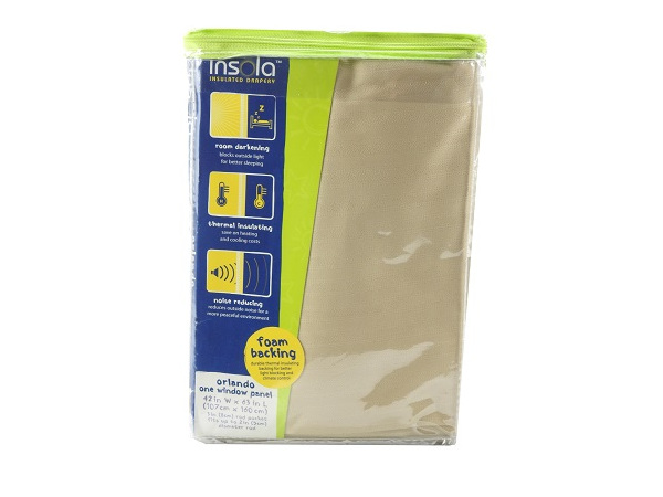 Insola Insulated Drapery Orlando One 42 X 63 Window Panel Cafe