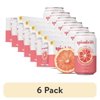 (6 pack) Spindrift Sparkling Water, Grapefruit Flavored, Made with Real Squeezed Fruit, 12 fl oz, 8 Count, No Sugar Added, 17 Calories per Can