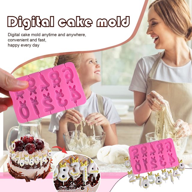 Ganfancp 0-9 Digital Piruleta Sombrero Chocolate Queso Palo Rebajas Flash Deals 1 Molde