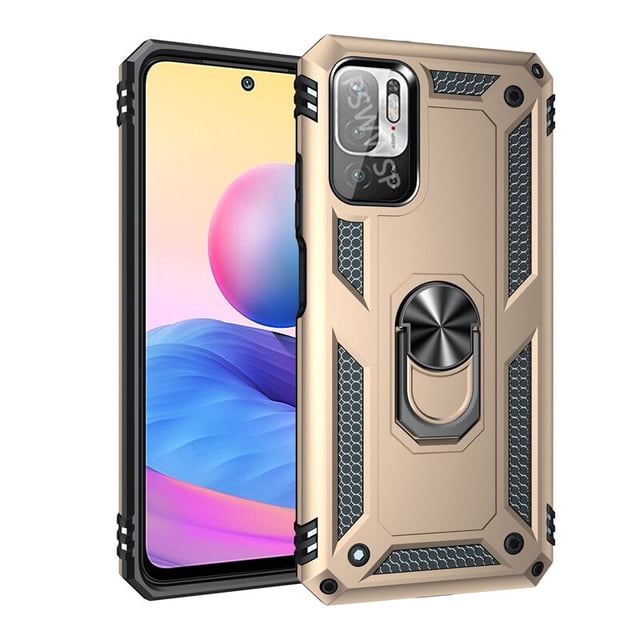 Funda protectora a prueba de golpes para Xiaomi Redmi Note 11 11s 9 10 9s 10s Pro Mi 12 12X Poco X3 GT 9T 9C 11T 11i 5G Holde, funda de anillo de Metal Tan Jianjun unisex