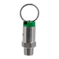 thumbnail image 1 of Válvula de alivio de presión para barril de cerveza, compacta, de acero inoxidable, macho NPT de 1/4", para elaboración casera 65 psi, 1 of 9