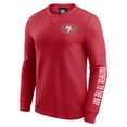 thumbnail image 2 of Men's Darius Rucker Collection by Fanatics Scarlet San Francisco 49ers Washed Waffle-Knit Long Sleeve T-Shirt, 2 of 3