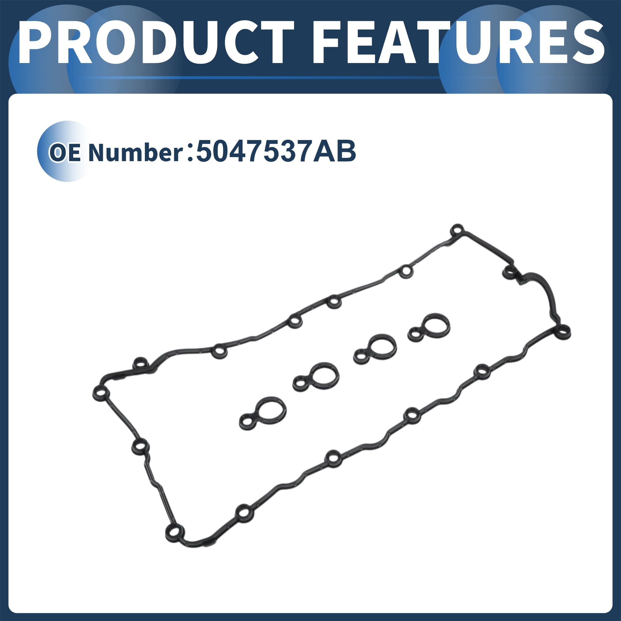 Unique Bargains Durable Valve Cover Gasket Set Compatible with Dodge Dart Models