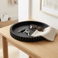 thumbnail image 7 of 12 Inch Decorative Tray for Coffee Table, Black Wooden Round Tray for Kitchen Counter & Living Room Home Decor, 7 of 7