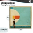 thumbnail image 4 of Stupell Industries Modern Midcentury Pool Geometric Gold Floating Frame Canvas Art, 25 x 25, by Layla Oz, 4 of 8