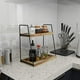thumbnail image 3 of Organizador de mostrador de baño Dorhors, estante de almacenamiento de 2 niveles, 3 of 6