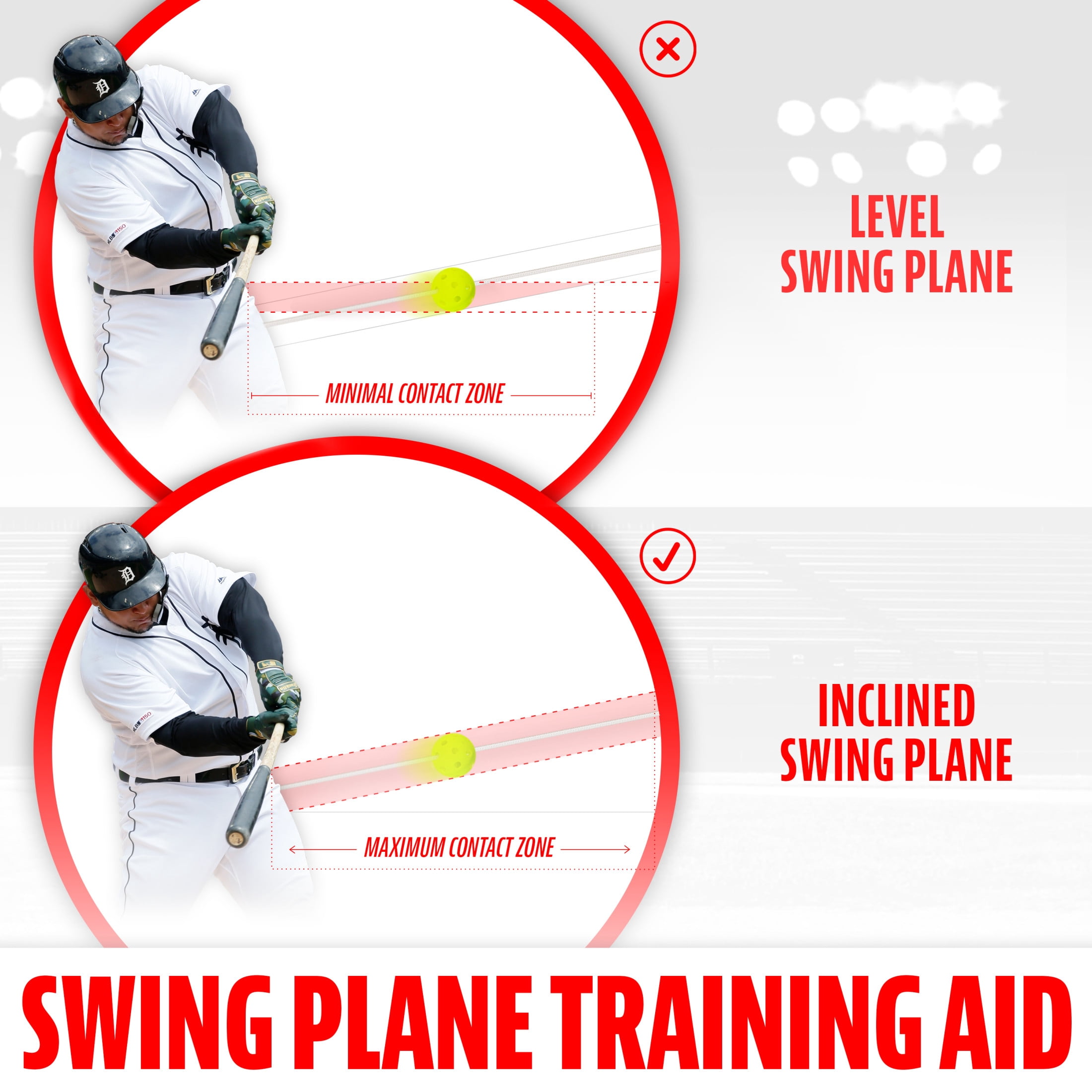 Franklin Sports MLB Launch Line Baseball Hitting Trainer