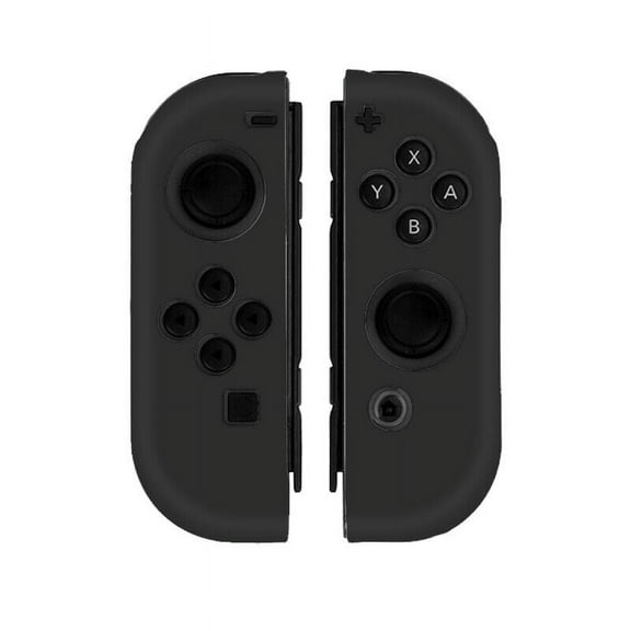 FIEWESEY Case for Nintendo Switch - Silicone Joy Con Case for Nintendo Switch & Switch OLED - Protective Switch Controller Case Cover - Black