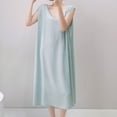 thumbnail image 2 of Taqqpue Nightgowns for Women Casual Crewneck House Dress Loose Fit Plus Size Maxi Sleepshirt Short Sleeve Cotton Nightshirt, 2 of 6