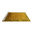 thumbnail image 2 of Ahgly Company Machine Washable Indoor Rectangle Oriental Yellow Industrial Area Rugs, 8' x 10', 2 of 4