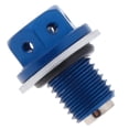 thumbnail image 3 of LOVIVER Metal Car Oil Pan Drain Sump Adsorb Plug Blue Bolt Nut, 3 of 8