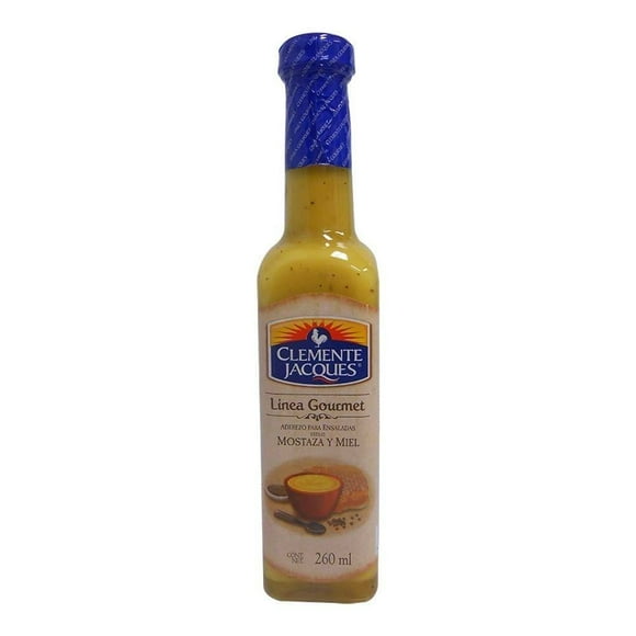 Aderezo para ensaladas Clemente Jacques mostaza y miel línea gourmet 260 g