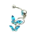thumbnail image 2 of Langgg Alloy Women Navel Rings Pendant Belly Button Ring Girl Barbell Body Piercing Jewelry, 2 of 7