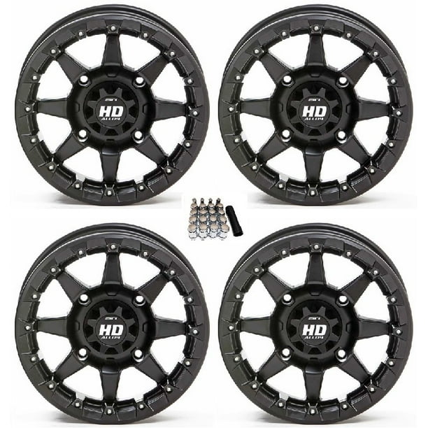 STI HD5 Beadlock UTV Wheels/Rims Matte Black 15" Honda Pioneer