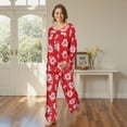 thumbnail image 2 of Loritta Womens Pajama Sets 2 Piece Loungewear Long Sleeve Shirts and Pants Pjs Sleepwear with Pockets, 2 of 6