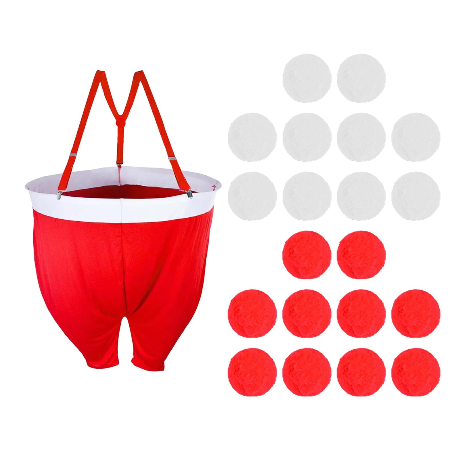 Santa Costume Santa Pants Christmas Decorations Fabric Toss Game Set for Family Holiday Indoor Outdoor Use