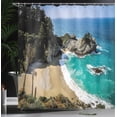 thumbnail image 3 of Ambesonne Big Sur Shower Curtain, Pfeiffer State Park Coast, 69"Wx70"L, Multicolor, 3 of 4