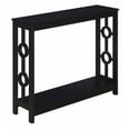 thumbnail image 3 of Convenience Concepts Ring Console Table with Shelf, Black, 3 of 8