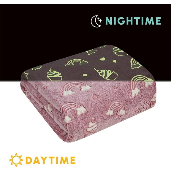 Gift Throw Blankets, 50 X 60 inches, Pink Rainbow