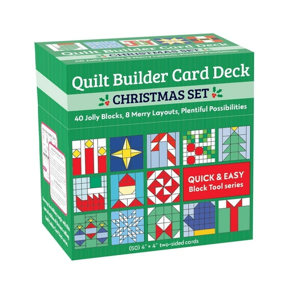 Quilt Builder Card Deck Christmas Set: 40 Jolly Blocks, 8 Merry Layouts, Plentiful Possibilities (Other)