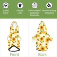 thumbnail image 6 of Honeii European-style Pattern Sunflower Print Small Dog Hoodies Pet Hooded Sweatshirts Fall Winter Puppy Cat Sweaters Warm Clothes for Small Dogs Outfits Costume-XX-Large, 6 of 7