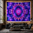 thumbnail image 6 of Kaleidoscopic Mandala in Cosmic Nebula, Mystical Psychedelic Art for Space Lovers, Celestial Home Decor Housewarming Gift Tapestry Wall Hanging for Meditation Room, Living Room and Dorm, 6 of 7