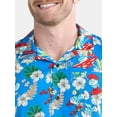thumbnail image 3 of Smurfs Men's and Big Men's Tropical Pattern Graphic Shirt, Sizes S-3XL, 3 of 4