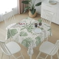 thumbnail image 6 of Sage Green Coastal Table Cloth Waterproof Tablecloths, Coral Starfish Nautical Compass Tablecloth Dining Table Cover for Kitchen Party Tabletop Outdoor, Square Tablecloth 54x54 Inch, 6 of 9