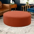thumbnail image 5 of Jaxx Candler Round Coffee Table Ottoman, Oversized, 44-Inch, Boucle Terra Cotta, 5 of 8