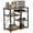 Brown, variant on SOGES Multi-functional Kitchen Storage Carts with Shelves, Wood and Metal Black, 35.40 in