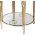 thumbnail image 4 of Michael Amini Villa Cherie Wood & Glass End Table - Caramel, 4 of 5