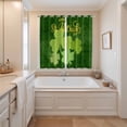 thumbnail image 3 of Curtains 84 Inches Long 2 Panels, Happy St Patrick's Day Grommets Window Treatment Curtain, Lucky Shamrocks Farmhouse Green Leaf Thermal Curtains Drapes for Living Room/Bathroom, 3 of 9