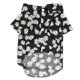 thumbnail image 1 of Camisa para perro con estampado de margaritas, suave, transpirable, flexible, para perros pequeños y gatosXZCS03 Negro S, 1 of 13