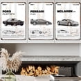 thumbnail image 4 of KLIOU Vintage Racing Line Cartel de deportes de motor Letreros de hojalata Placa retro Pintura de metal Garaje Pub Club Bar Decoración de pared Arte Estético, 4 of 5