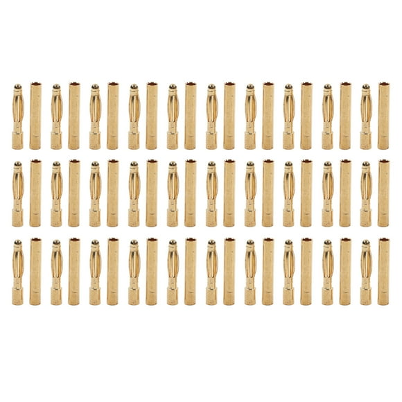 Brass Banana Connector Plug,30Set Banana Connector Plug RC Battery Wire Plug Battery Connector Plug Rugged and Tough