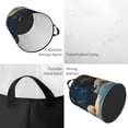 thumbnail image 2 of Balery Starry Sky Sleep White Bear Cesta de ropa redonda con asas, impermeable, independiente, para ropa, juguetes, dormitorio y familia-Medium, 2 of 6