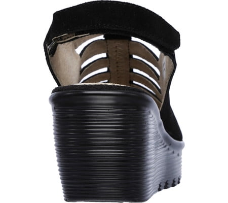 skechers parallel trapezoid platform wedge sandal