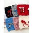 thumbnail image 4 of Women Fluffy Knit Beanie Hats Cute Bow Knot Cat Ear Hat Y2k Aesthetic Accessories Kawaii Stuff, 4 of 5