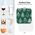 thumbnail image 6 of Yiaed Christmas Trees Print Leather Coasters for Drinks - Cup Coasters Coffee Table Kitchen Table Bar, Home & Office Gifts Handmade Drink Coasters-Square, 6 of 6