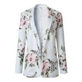 thumbnail image 2 of Vedolay Tops Women's Blazer Jackets Casual Open Front Long Sleeve Work Office Top,White M, 2 of 4
