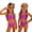 Hot Pink, variant on CCRFTGI Girls Swimsuit Size 7-8 2 Piece Set Swimming Girls Bikini Beach Holiday Bathing Suits Cute Summer Polka Dots Girls Clothes Tankini Swimsuits Swimwear White 9-10 Years