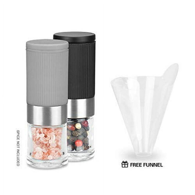 VEVOK CHEF Mini Salt and Pepper Grinder set with 2 Small Salt and Pepper  Shakers Portable Cute Tiny Spice Grinder Pepper Mill Salt Grinder for  Travel