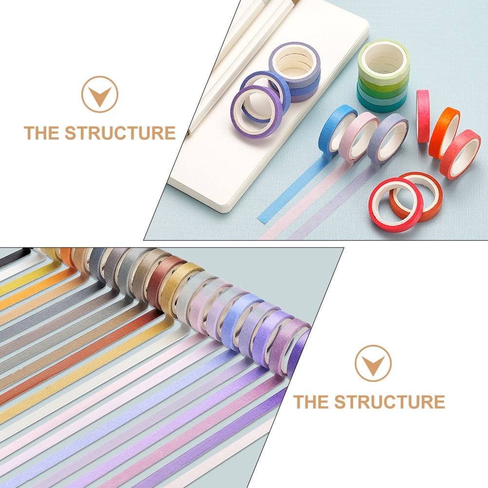 MRLESS Decorative Masking Tape for DIY Crafts and Planners - 60 Rolls