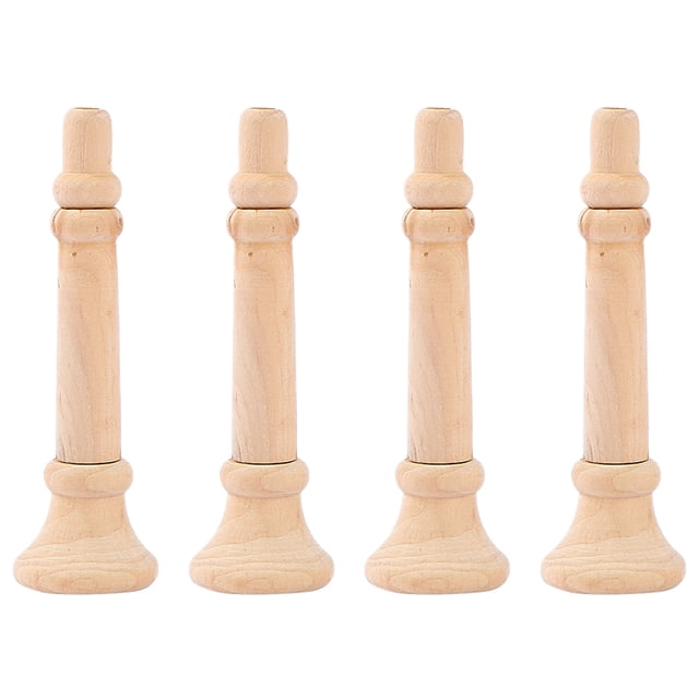 Shisuyan 4pcs Diy Wooden Horn For Safe Craft Materials Musical Playthings For Creative Fun For Artistic Projects