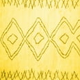 thumbnail image 1 of Ahgly Company Indoor Square Solid Yellow Modern Area Rugs, 5' Square, 1 of 4