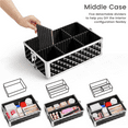 thumbnail image 5 of Alden Design 3-in-1 Rolling Makeup Train Case Cosmetic Trolley, Black, 5 of 7