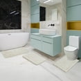 thumbnail image 4 of Deconovo 3 Pieces Bathroom Rugs Set Non Slip, Ultra Soft Chenille Bath Mat, Absorbent Chenille Toilet Bath Mat Set, White, 4 of 9