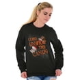 thumbnail image 3 of Come Unwrap the Candy Halloween Unisex Plus Fleece Graphic Sweatshirt Brisco Brands 2X, 3 of 5
