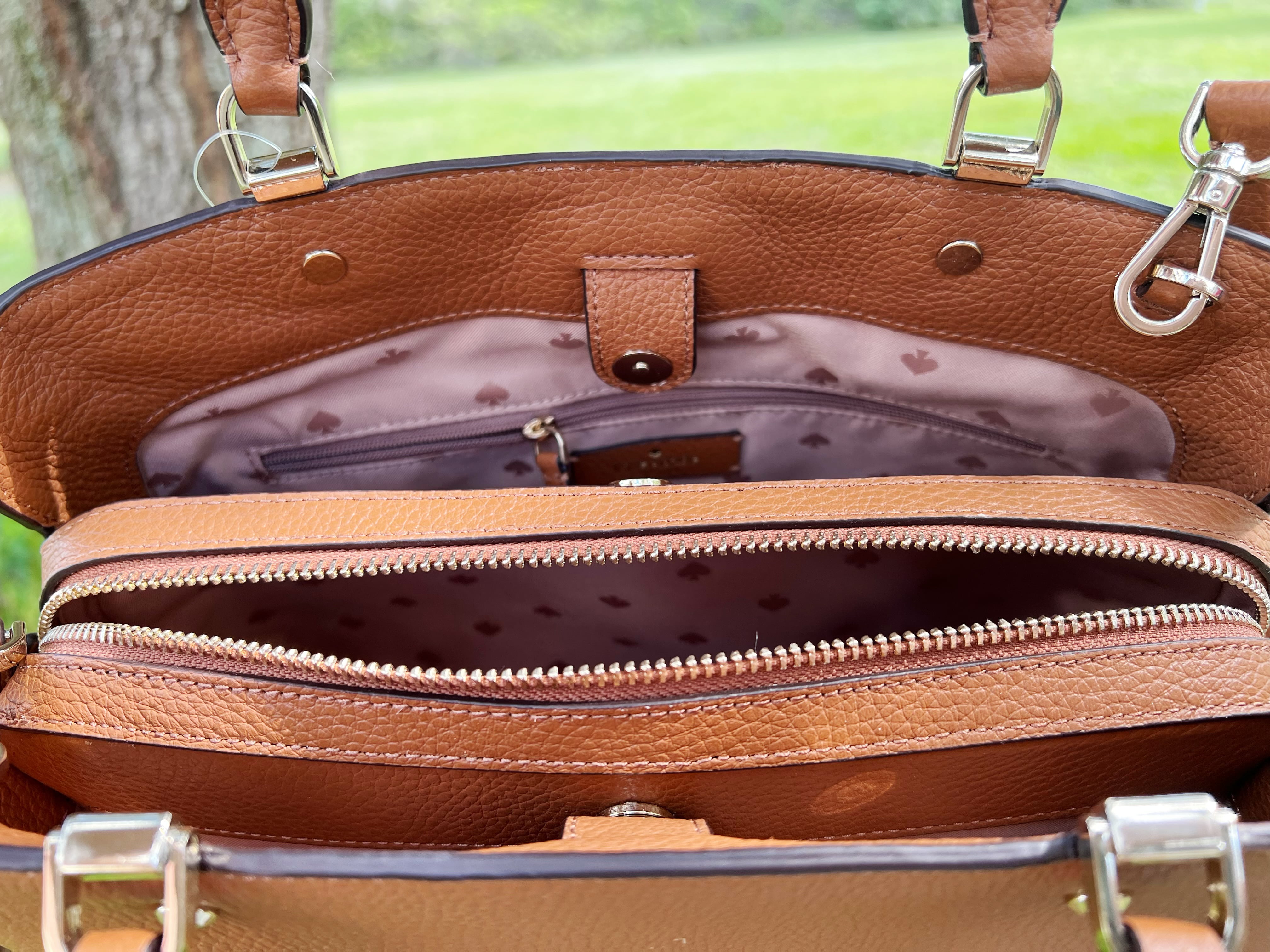 Kate Spade leila medium triple compartment satchel