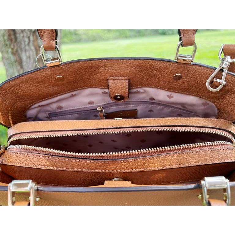 Kate Spade Leila Medium Triple Compartment Satchel Crossbody Bag Purse  Handbag